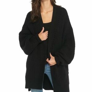 Free People Black Knit Cardigan XS
